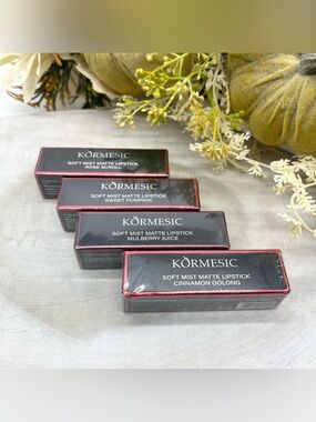 KORMESIC Soft Mist Matte Lipstick BNIB Velvet Long Lasting Lip Color Bundle New